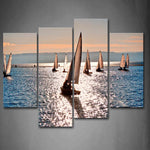 Wall Art Sailing Boats Water