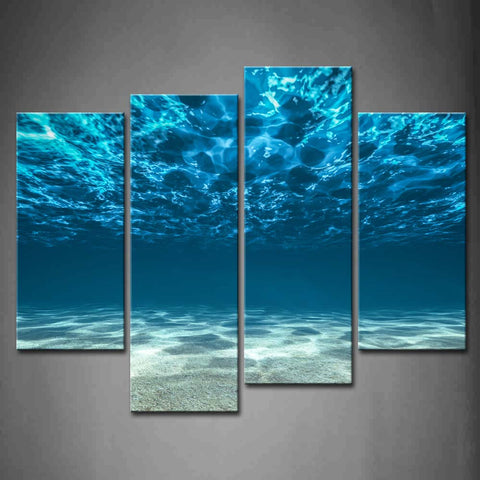 Wall Art Blue Ocean Bottom
