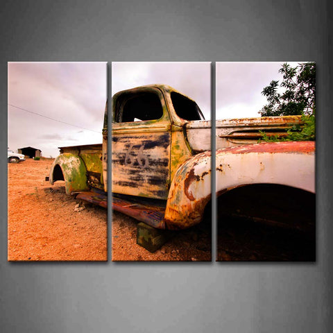 Unframed Wall Art Old Rustic Truck